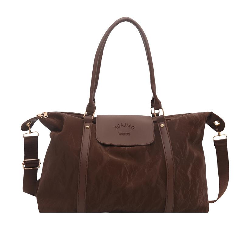 

Lazy wind large capacity tote bag women s new fashion lightweight short trip bag shoulder messenger bag