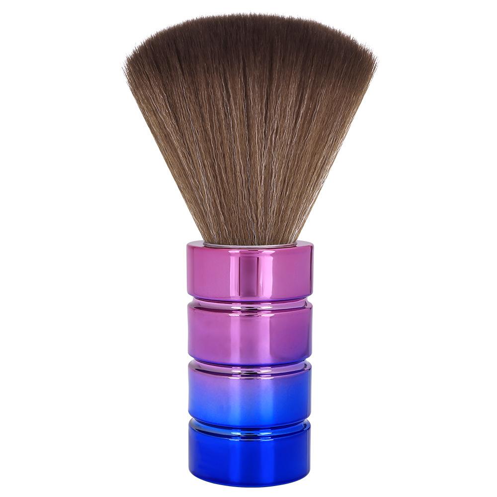 

Electroplated Portable Clean Brush Neck Duster Haircut Facial Clean Styling Soft Hair Neck Brush Duster Hairdress Haircutt Style