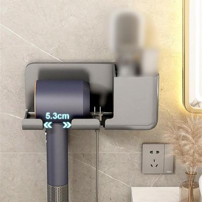 Hair Dryer Holder Wall Mounted Dryer Storage Rack Storage Shelves Shelves Hair Brush Storage Bracket Bathroom Rack Accessories