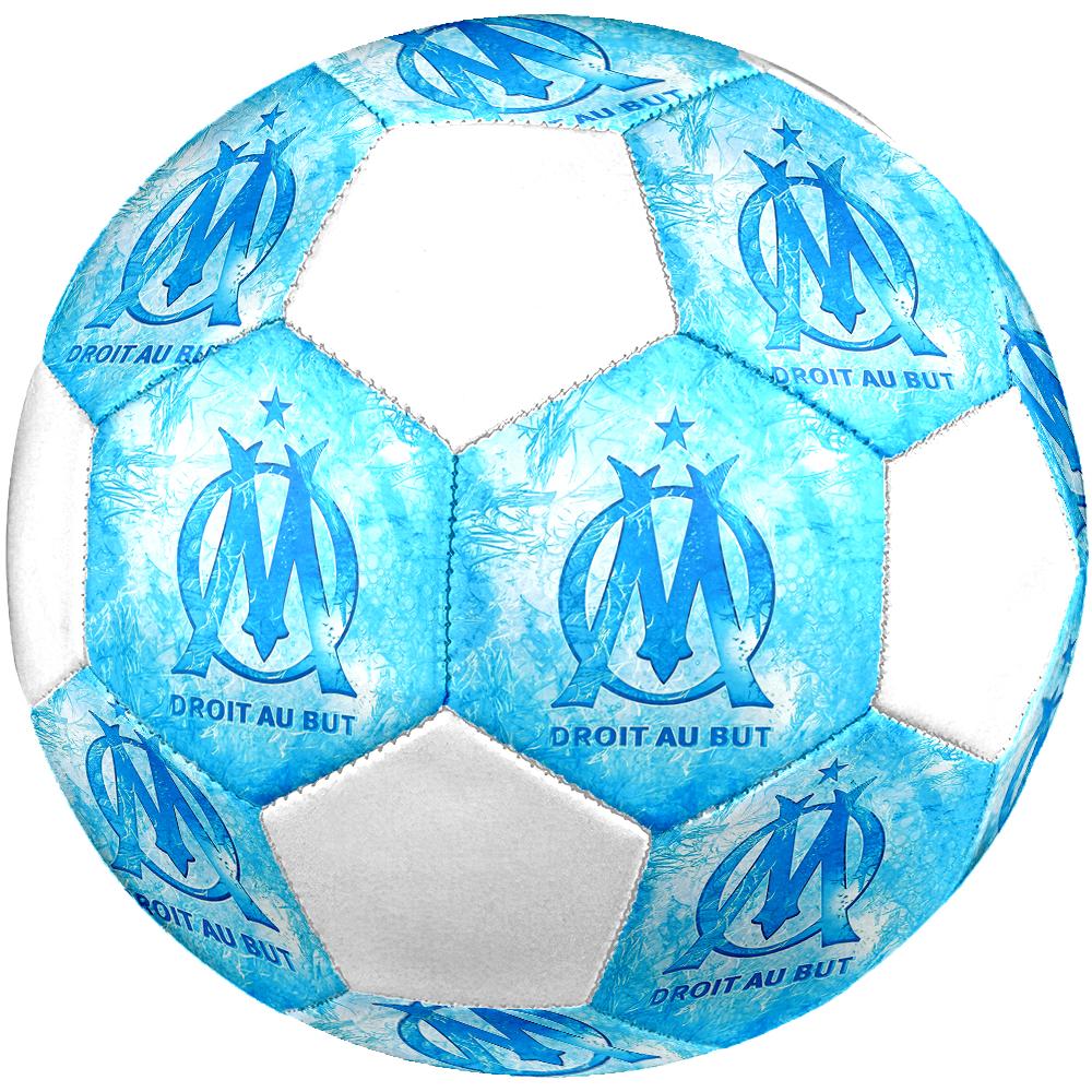 Pallone da Calcio Olympique de Marseille, colorato, adatto a tutte le età, cucito a macchina, materiale PVC, qualità da competizione, durevole e ad alto rimbalzo