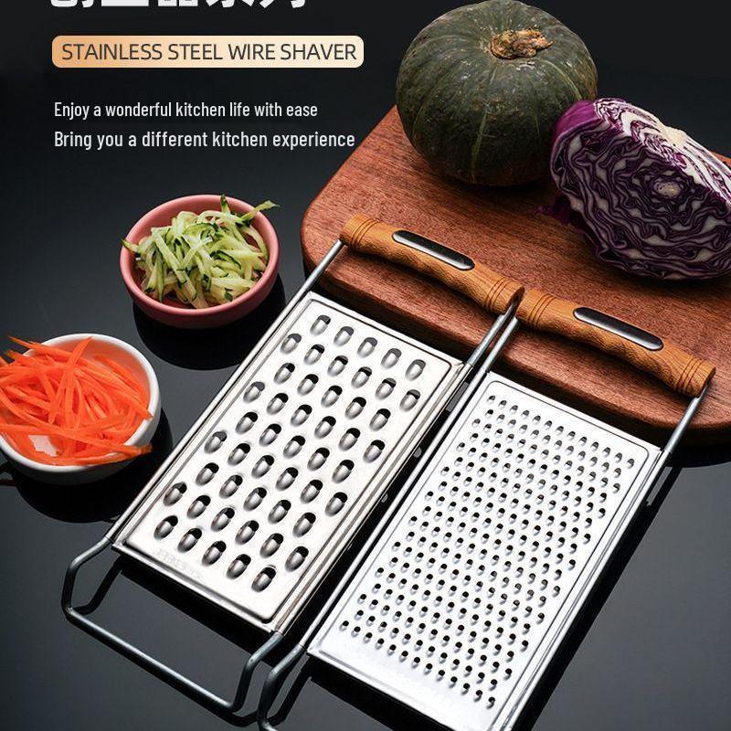 Multifunktionale Edelstahlreibe & Hobel für Kartoffeln, Rettich und Pommes frites