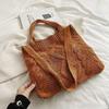 Large capacity tote bag woven bag summer shoulder bag women's hand-woven bag new holiday beach bag