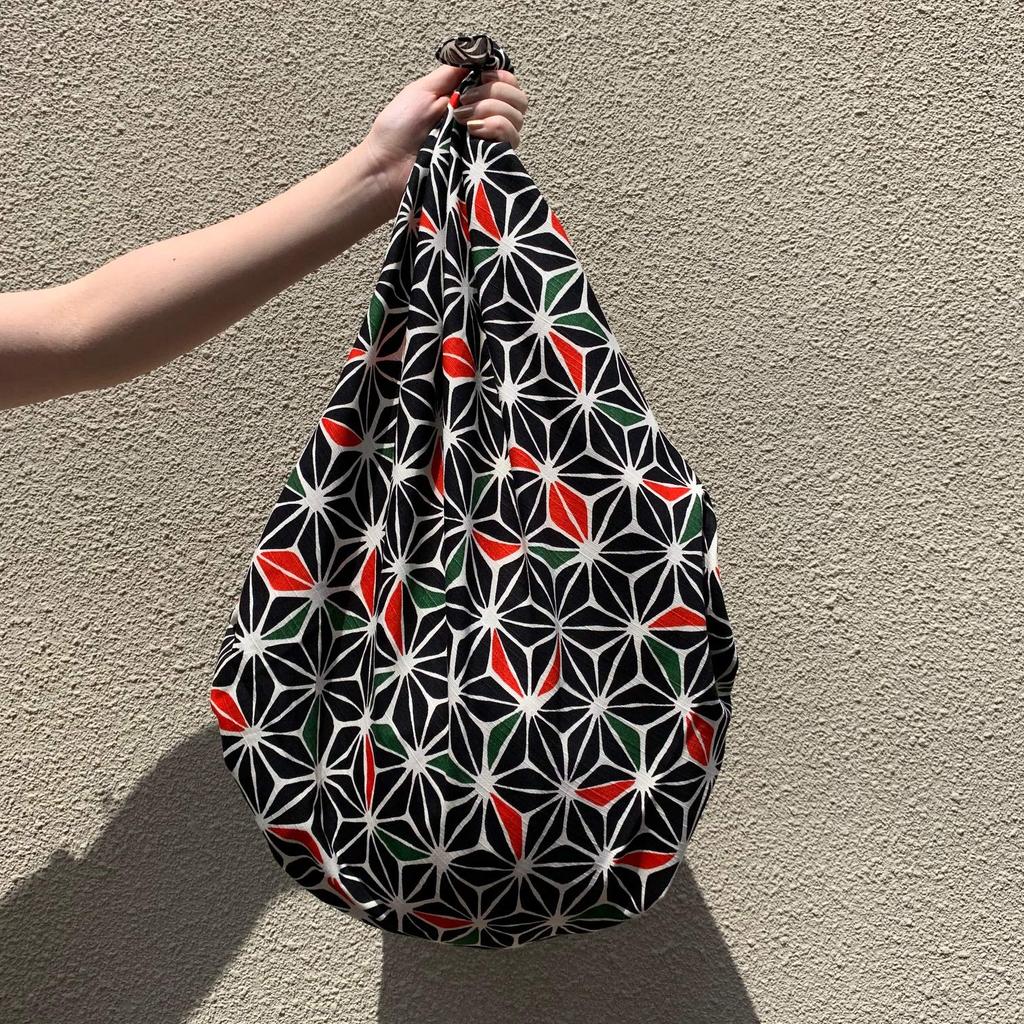 Large size furoshiki with hemp leaf made of cotton Stylish and classic made in Perfect for graduation cherry blossom and wrapping (wrapping cloth)