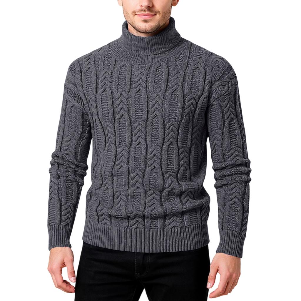 Men's Popular  Fashion  Leisure  Gao Ling  Self-Cultivation  Keep Warm  Pullover  Knitting  Sweater