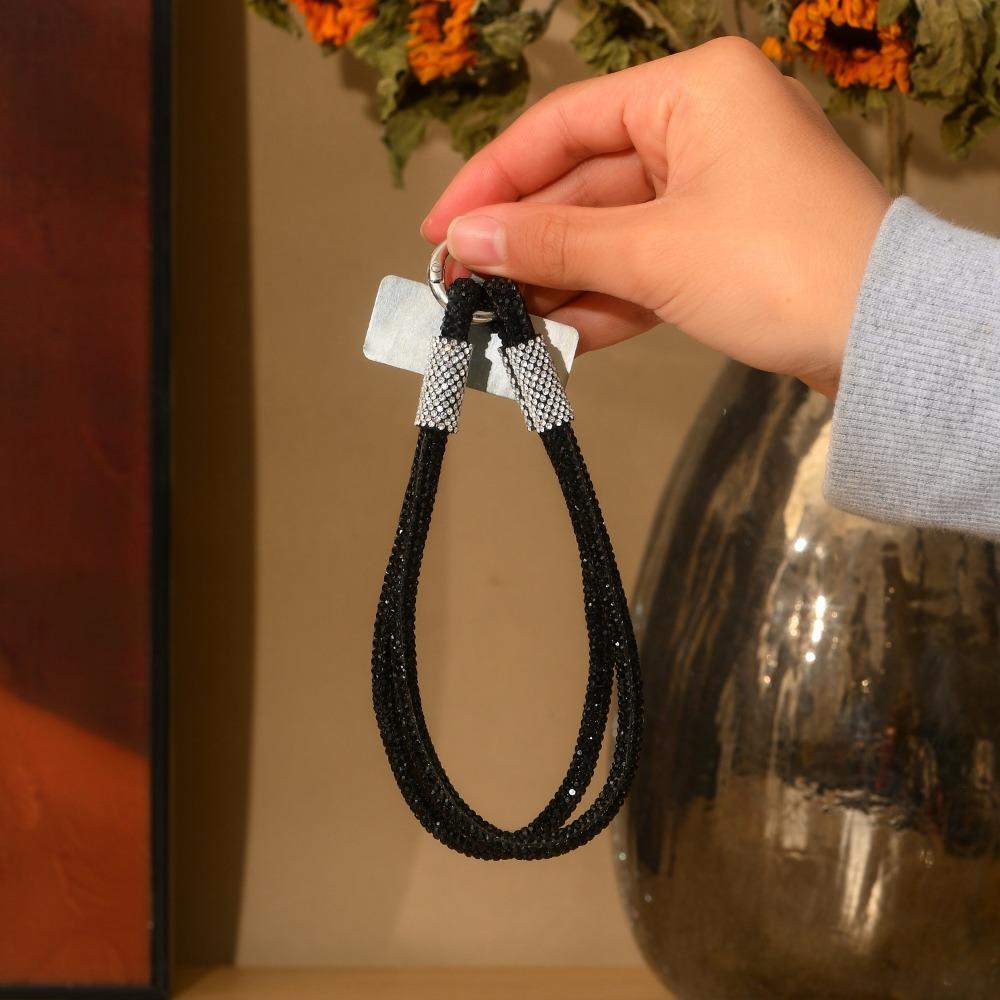 Glitzer Strass Handy-Lanyard Helles Anti-Verlust Handgelenkband Handyzubehör