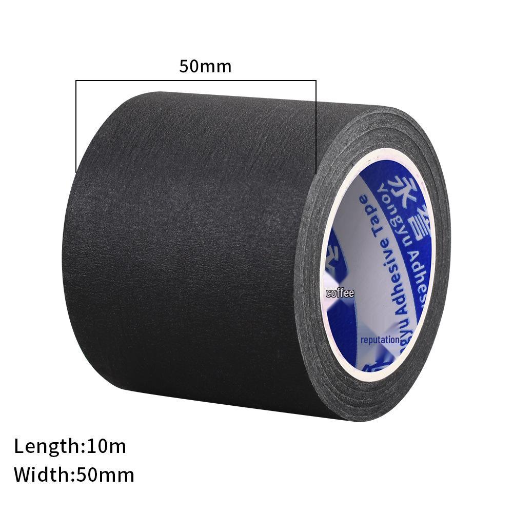 High-Tack Black Crepe Paper Tape for Children's Handmade Painting and Masking