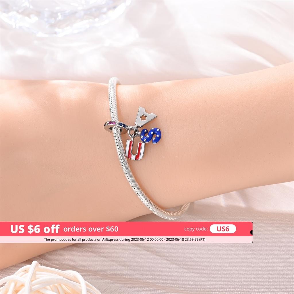 Ciondolo con Perle di Rame Charm Scintillante in Zircone Vari Stili Originale Bracciale da 3 Mm Gioielli Raffinati da Donna
