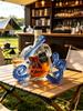 Glass Bottle Sea Monster Octopus Rum Wine Bottle Decoration Bar Wine Enthusiasts Art Collection Decoration Decanter Wine