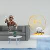 Home Knight Desk Sign Acrylic Ornament Leaf Statue Sculpture Figurine Modern Aesthetic