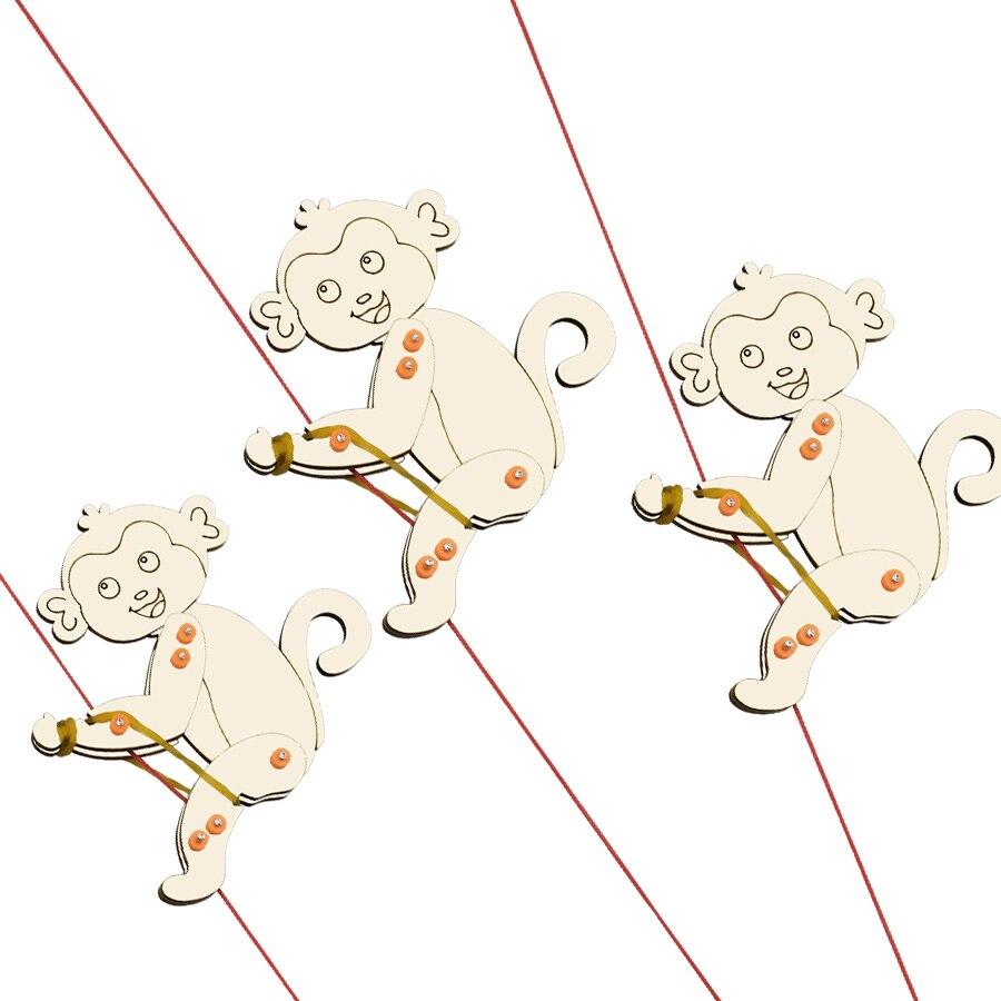 Climbing Rope Monkey DIY Kit Educational Toys for Children Science Project Technology Gadgets Innovative Physics Toys for Boy
