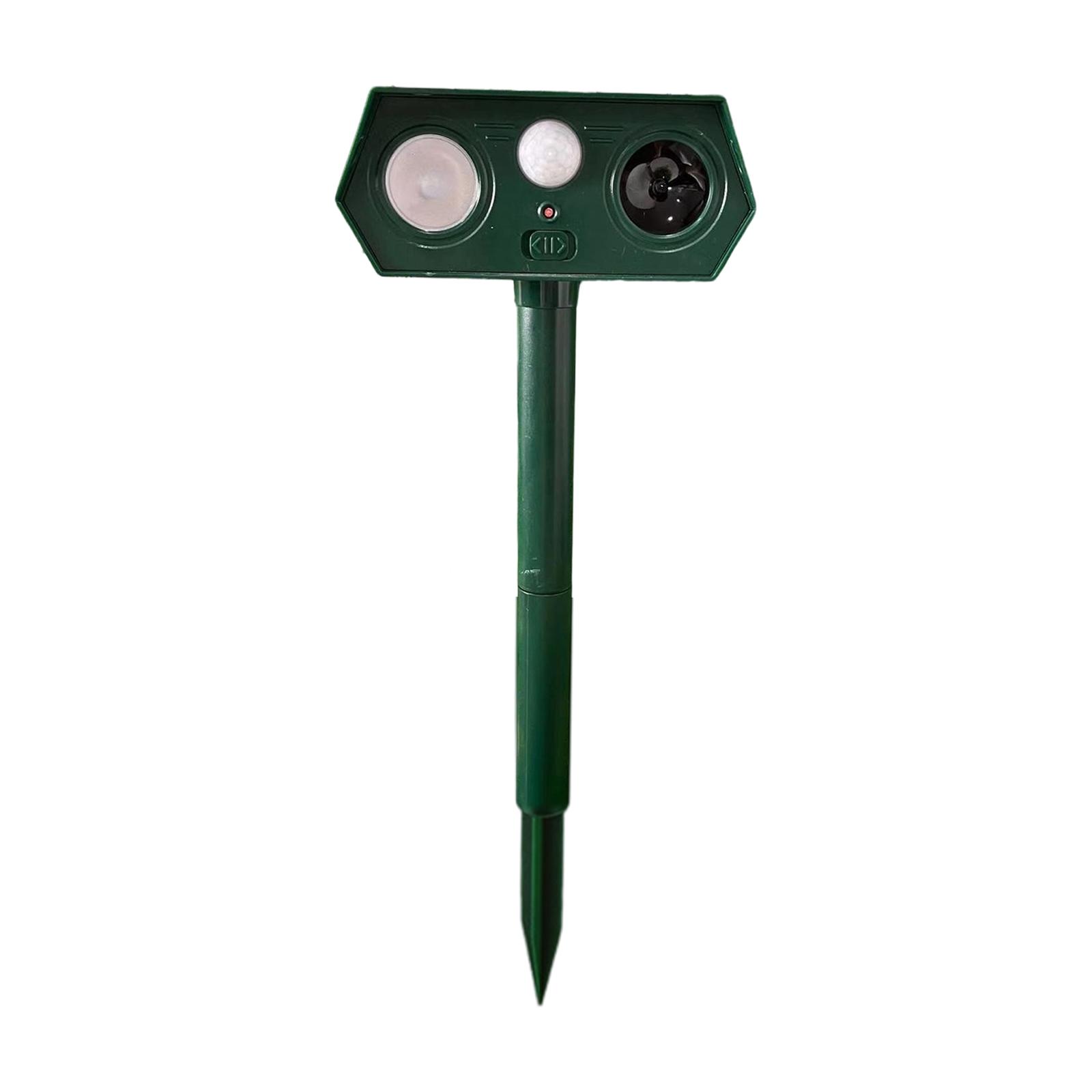 

Solar Powered Ultrasonic Pest Repeller with Infrared Motion Sensor High Power Animal Deterrent Device for Outdoor Use Garden Yard One Size
