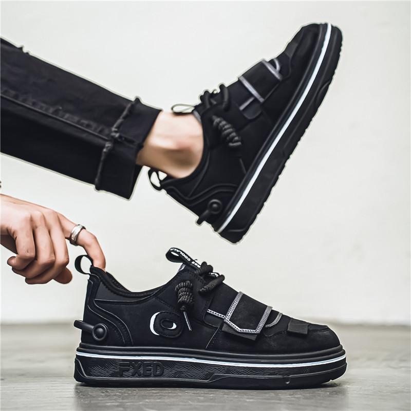 Fashion New Gray Suede Men's Skate Shoes Fashion Casual Designer Sneakers Men Comfortable Non-slip Men Skateboarding Shoes tenis hombre