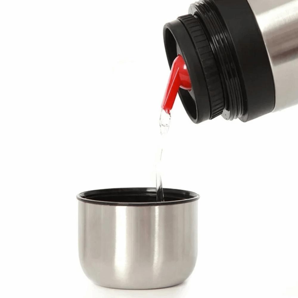 1000 ML Yerba Mate Thermos Bottle Double Wall Straw Design Vacuum Flask Large Capacity Stainless Steel Insulated Water Bottle
