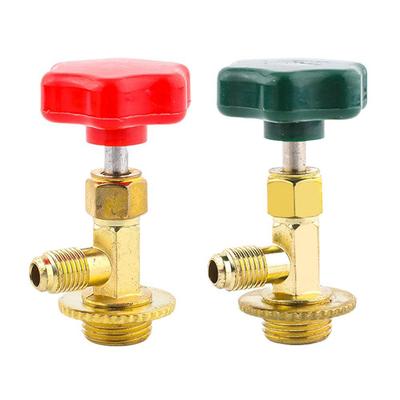 1/4 SAE Thread Adapter Auto AC Can Tap For R22 R134a R410A Low Pressure Dispensing Valve Bottle Opener For R22 R134a R410A Gas