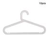 10 PCS Clothes Hangers Heavy Duty Smooth Plastic Coat Hanger for Tank Tops Dress Bars Ties Belts