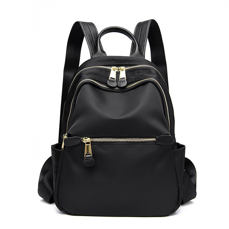 Luxe en cuir véritable et Oxford femmes Sac à dos mode voyage Sac à Dos Portable Sac à dos Design Sac à bandoulière Bolsas Sac a Main