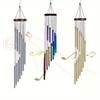 High-End 12-Tube Metal Wind Chime - Aluminum Wall Hanging Decoration