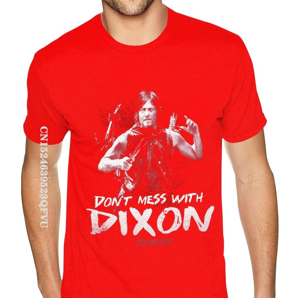 Walking Dead Daryl Dixon Printed Mens Tshirt Plus Size Men's Personalized Photo T Shirts Camisa Streetwear