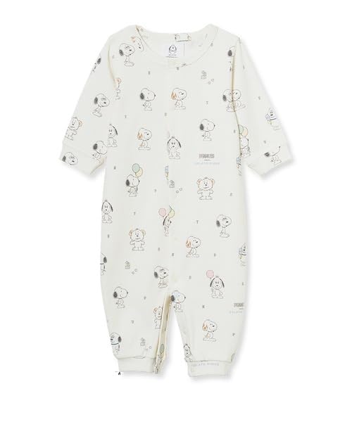 

Newborn Print Sweatshirt PBCO259197CRM50 [PEANUTS PUPPIES] [BABY] All-Over 2-Way All-Over