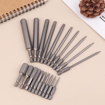 10Pcs Hex Shank Magnetic Head Screw Driver 50/100Mm Screwdriver Bits H1.5-H12 Nut Driver Set Power Drill Adapter Screw Driver