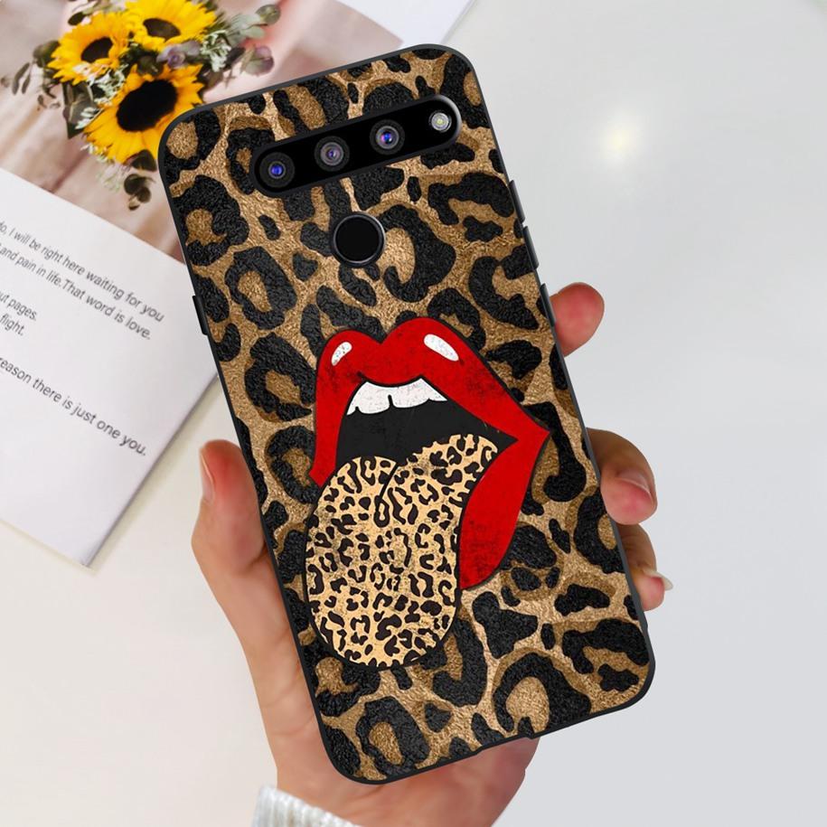 For LG V50 ThinQ 5G Case LM-V500EM Phone Cover Fashion Flower Butterfly Soft Silicone Back Cover For LG V40 V50s Thinq 5G Bumper