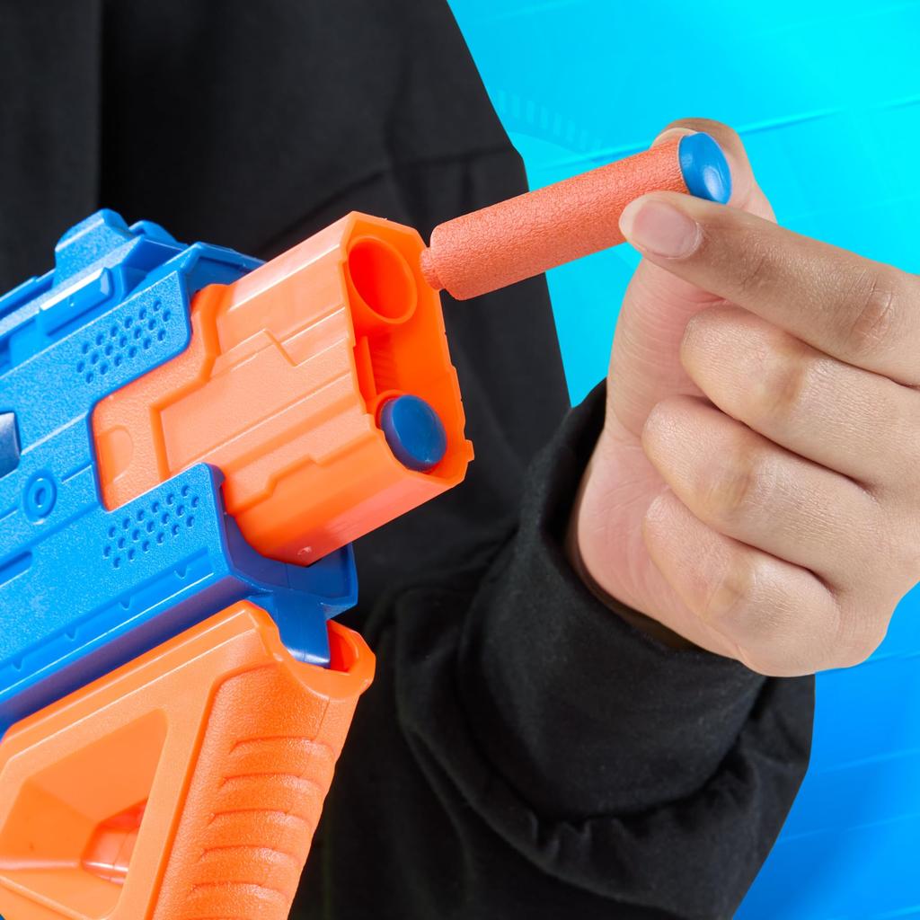 Hasbro Nerf N Series Double Impact Compatible with N Includes 12 Official N1 Pump Gift for Ages Authentic Blaster, Series, Darts, Action, Primed,