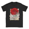 Dunkles Blumen Street Art Herren T-Shirt Vintage Tees Kurzarm Rundhals T-Shirt 100% Baumwolle Geschenkidee Kleidung