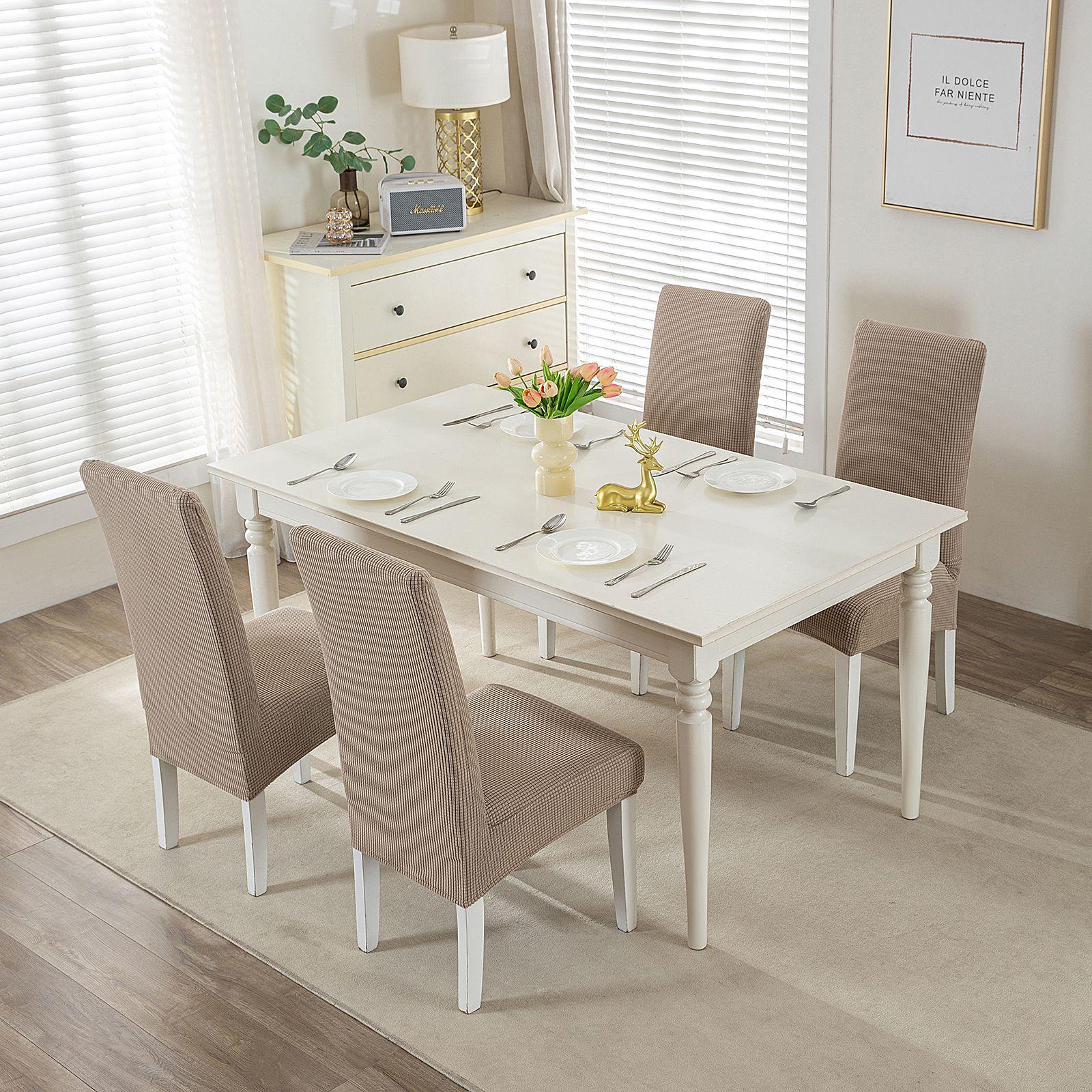 

100% Водонепроницаемый и Утолщенный Чехол на Стул, Бытовой Чехол на Обеденный Стул, Эластичный Цельный Чехол на Табурет для Отеля, Чехол на Стул для Обеденного Стола regular chair cover