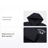 Letter Print Hooded Long Pants Down Jacket Unisex Outerwear Black F51U349902F-BK