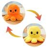 Mood Octopus Reversible Plush Toy  Soft Stuffed Simulation Octopus Doll Cute Stuffed Toy Baby Gift