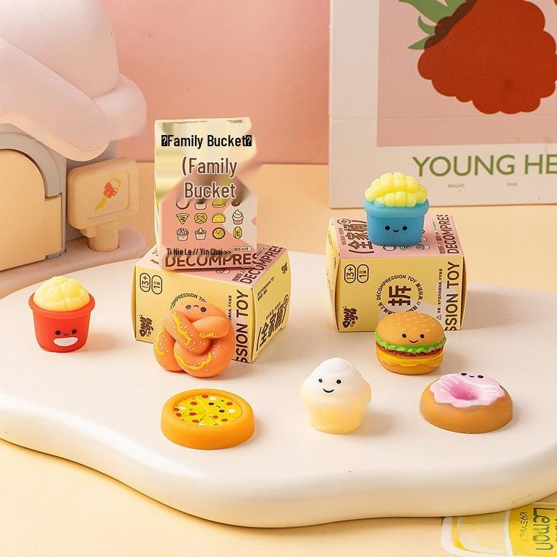Popular Internet Celebrity Squeeze Toy for Kids - Stress Relief Gift, Baking-Themed Blind Box with Soft Rubber Toys