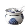 Hand-Painted Ceramic Kitchen Storage Jar