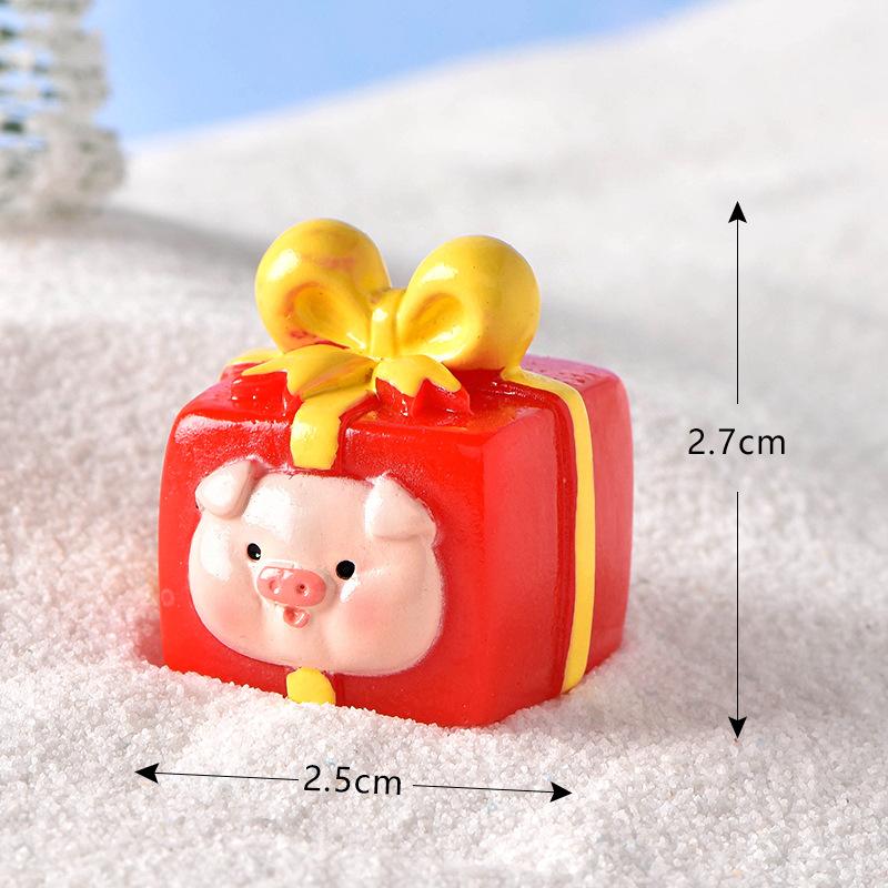 Christmas Decoration Ornaments Xmas Micro Landscape New Year 2026 Miniatures Home Decorative Santa Claus Figurines Home Decor