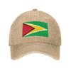 Personalized Cotton Flag Of Guyana Baseball Cap Outdoor Women Unisexs Adjustable Dad Hat Spring