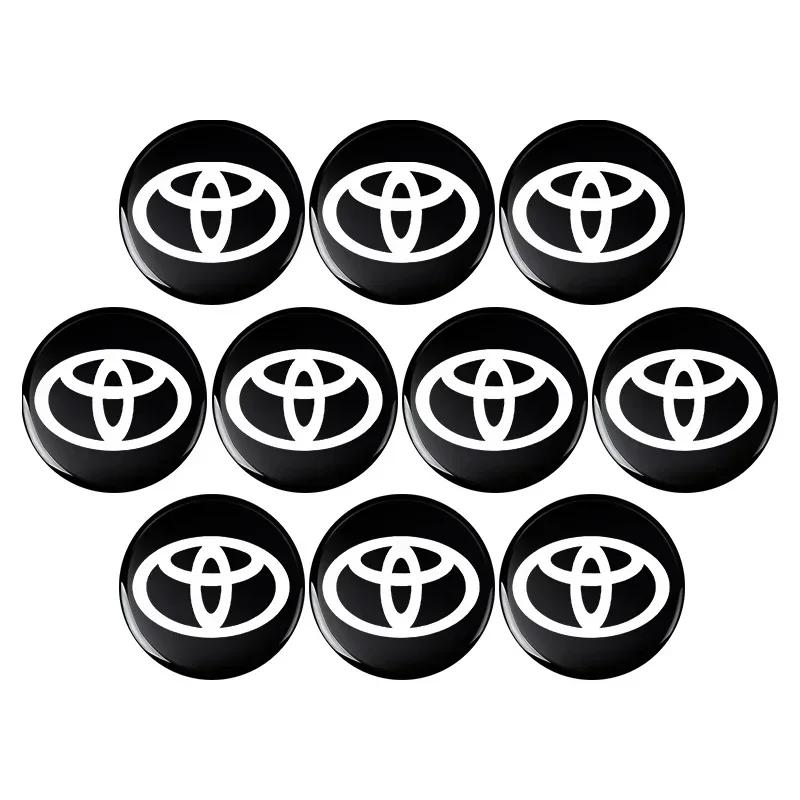 

14 мм Наклейки на ключ от машины с пультом управления Эмблема Аксессуары для Toyota Yaris Corolla Avensis Aygo Vitz Vios Yaris Mark-X Mirai