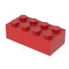 [FunBrick] 10/30/50PCS DIY 2x4 Dots Compatible With 3001 Building Blocks Bricks 2*4 Dots Educational Creative Size Toy