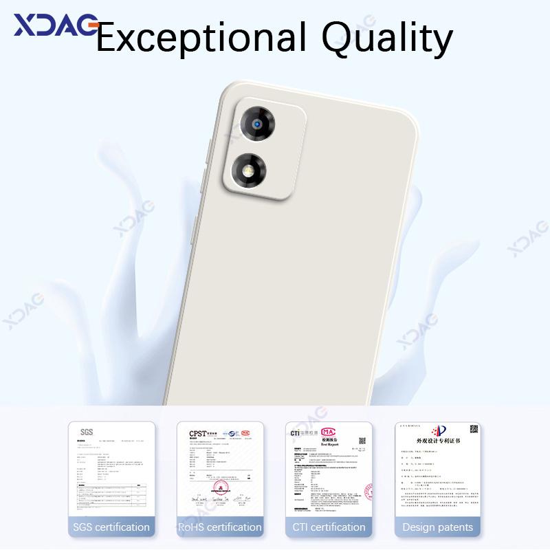 Handyhülle für Motorola Moto E13 MotoE13 6.5" Global 360 Weich Luxus Quadratisch Flüssigsilikon Rückseite Abdeckung Armor Tasche