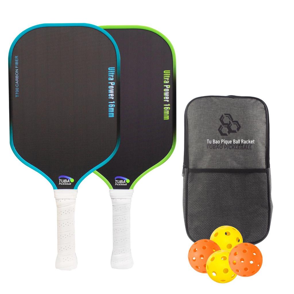 Pickleball Paddle Set - T700 Carbon Fiber with Matte Finish