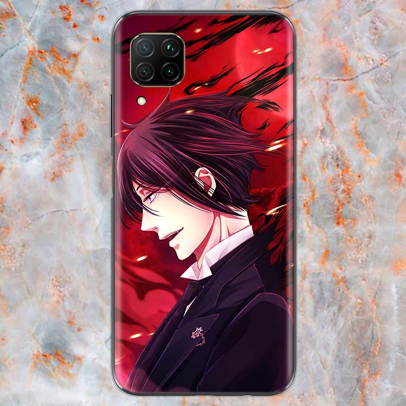 Butler Anime Cartoon For Huawei Mate 40 30 20 20X 10 RS P Smart 2021 2020 Z S Pro Plus Lite 2019 Phone Case Shell