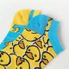 1 Pair Women's Cartoon Cute Duck Design Ankle Socks AB Colorful Playful Style Soft Breathable Fabric for Daily Wear