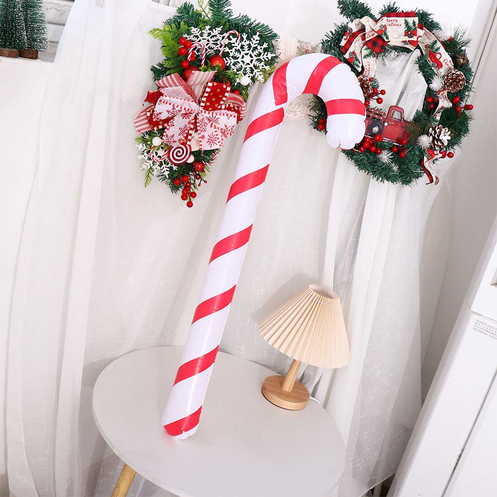 90cm Candy Canes Decor New Year Party Christmas Supplies Party Favors Candy Cane Stick Balloons