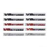 ABS Car Badge Rear Trunk Letters Emblem Sticker Decoration for V8 BITURBO CLA35 G350d GLE63 W140 W177 W213 (Old-Gloss Black)