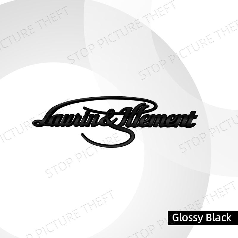 AAABV1 Metal Alloy L&K Logo Car Trunk Fender Sticker Side Emblem Badge For Skoda Sport Line Octavia Kamiq Fabia Yeti Superb Scala VRS