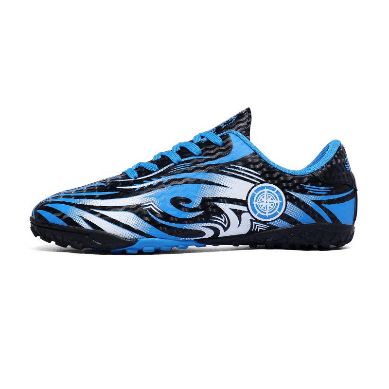 Unisex Non-Slip Wear-Resistant Youth Football Training Shoes with Long Multi-Studs