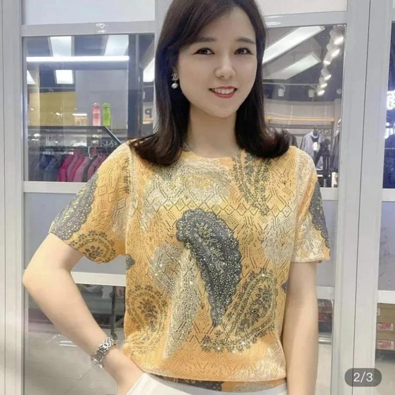 Summer New High-end Quality Heavy-duty Carved and Hot-drilled Loose Casual Versatile Shirt