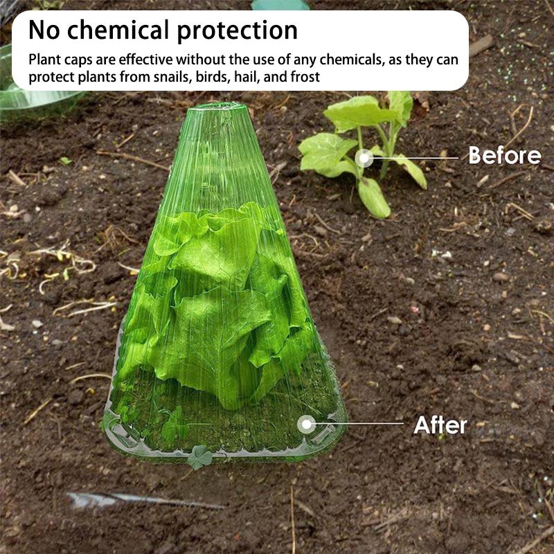 5 bucăți de protecție pentru grădinărit, husă transparentă pentru cultivarea răsadurilor, husă izolatoare, protecție pentru răsaduri, rezistentă la vânt, antigel