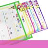 10X File Folder Document Bag Reusable Sheet Protectors for Classroom Teacher Student Office Supplies 10 Colors