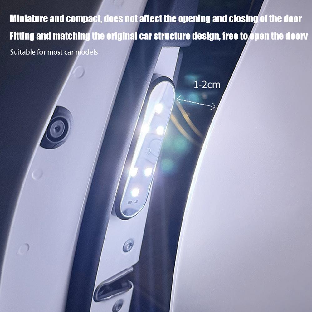 Colorful LED Car Door Welcome Light Vehicle LED Door Sill Lights Auto-Sensing Ambient Lighting Car Decorations Accessories