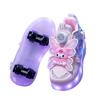Kuromi Girl's Luminous Roller Shoes & Eight-Wheel Skates 