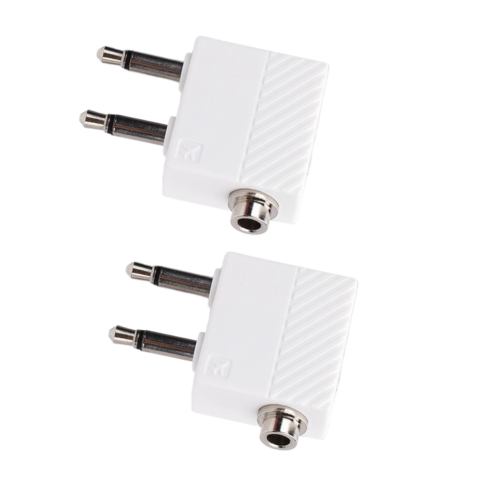 

Airplane Headphone Adapter Dual 3.5mm Male to 3.5mm Female Airline Headset Converter for in Flight Entertainment System Type 1